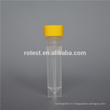 Consommables de laboratoire 1,5 ml tubes cryogéniques à fond plat